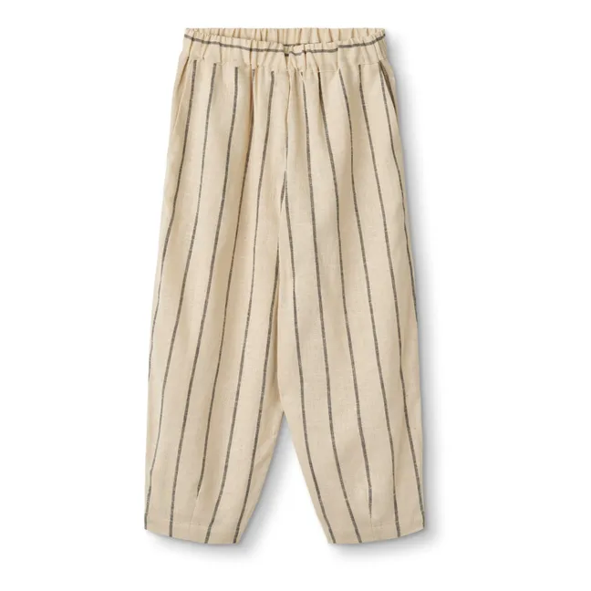 Pantalones de lino Vira | Crema