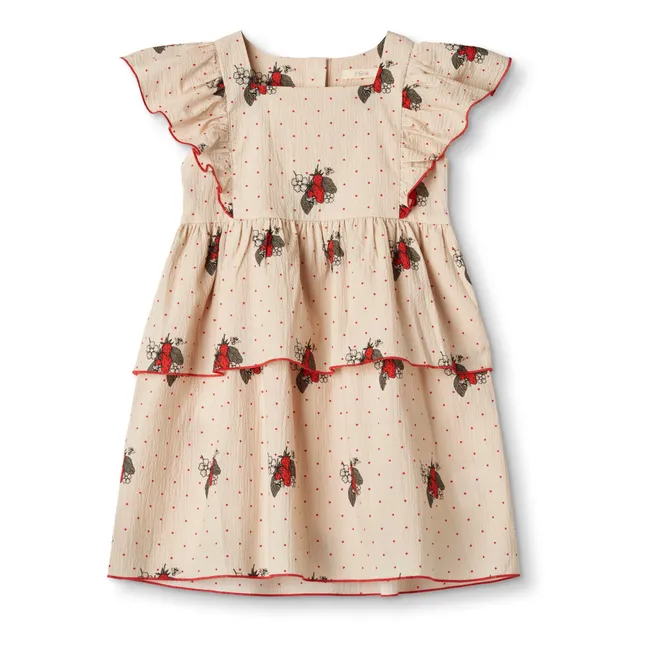 Summerbuzz Strawberry Dress | Cream