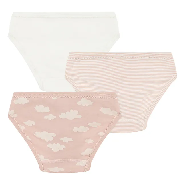Set of 3 Cloud Panties | Pink