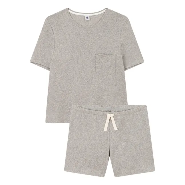 Pyjama Short Mades Ajouré - Women's collection | Heather grey