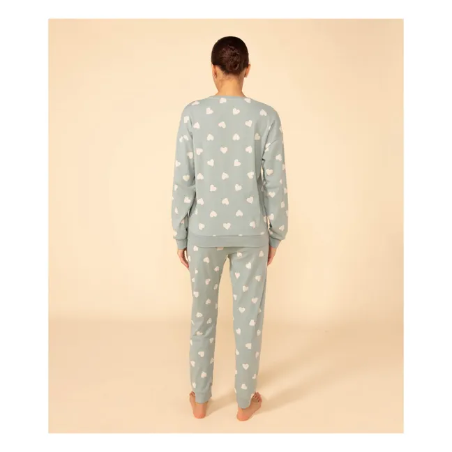 Pyjama set Madiane Cœurs - Women's collection | Sage