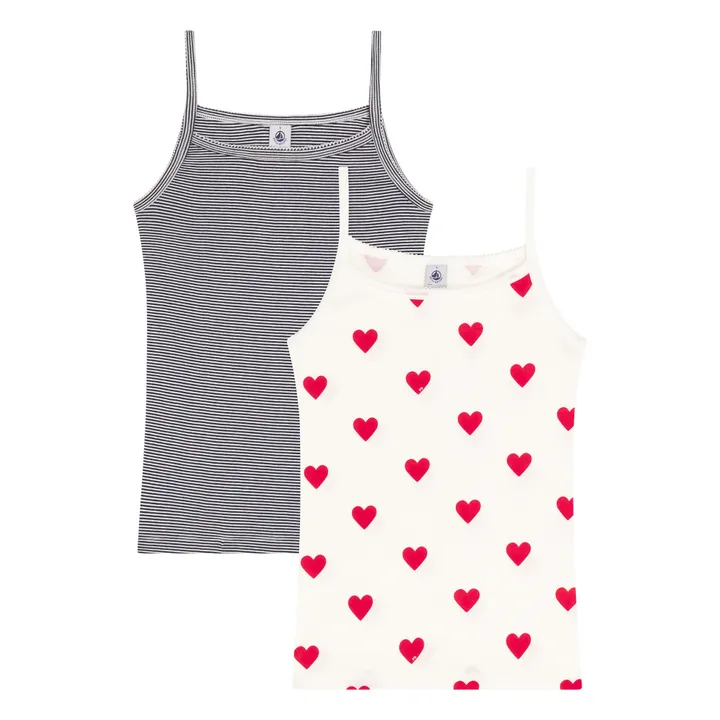 Lote de 2 camisetas de tirantes - Colección Mujer | Crudo- Imagen del producto n°0