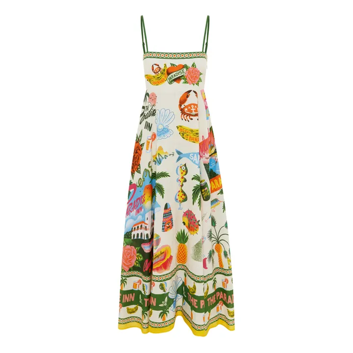 Vestido de lino Paradiso | Crudo- Imagen del producto n°0