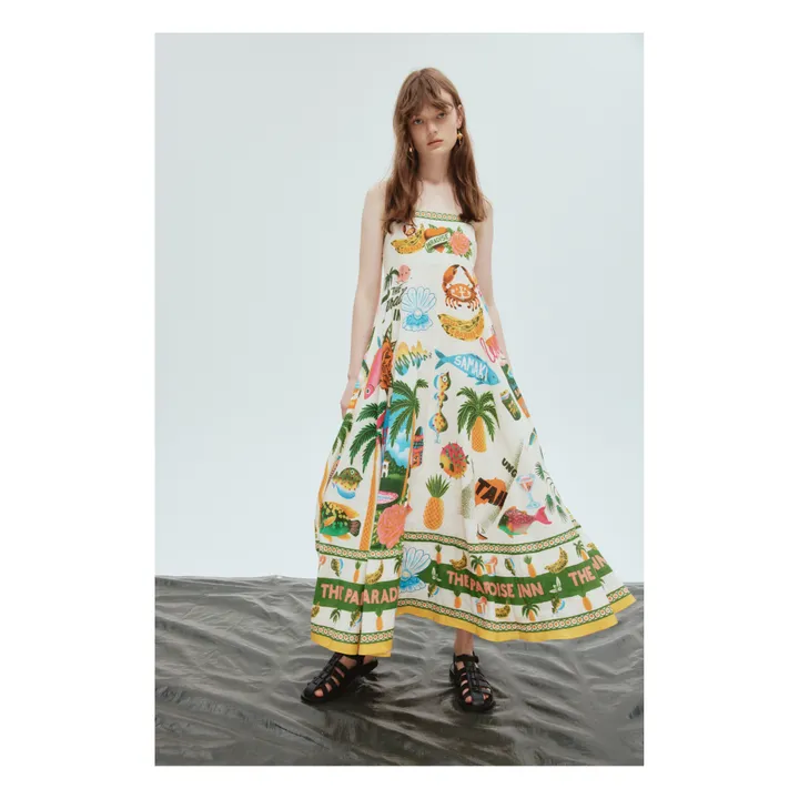 Vestido de lino Paradiso | Crudo- Imagen del producto n°1