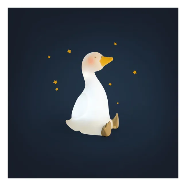 Luz nocturna Swan | Blanco