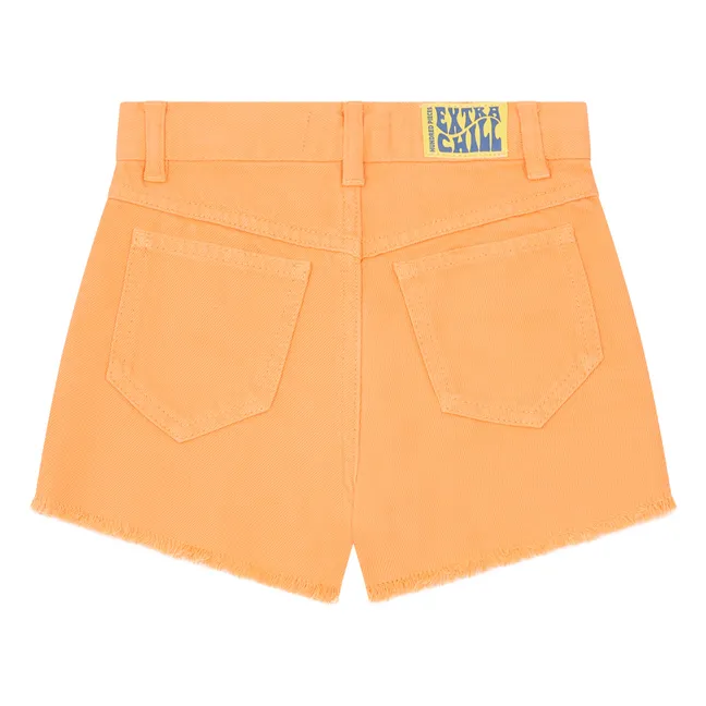 Organic denim shorts | Apricot