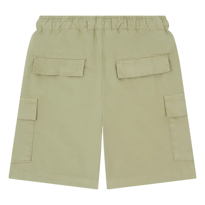 Short Cargo à Taille ELastiquée | Vert kaki clair- Image produit n°2