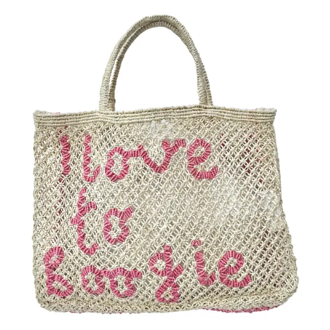 Panier Small I Love To Boogie | Rose poudré