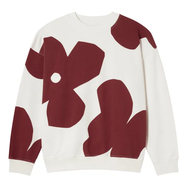Butterfly organic cotton sweatshirt | White