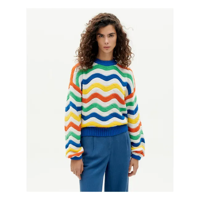 Jo Pullover Streifen | Seidenfarben