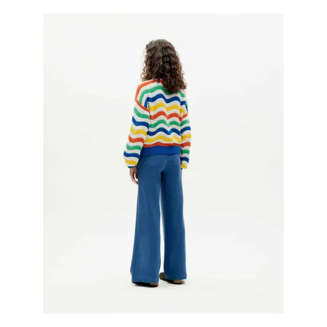 Jo Stripes Sweater | Ecru