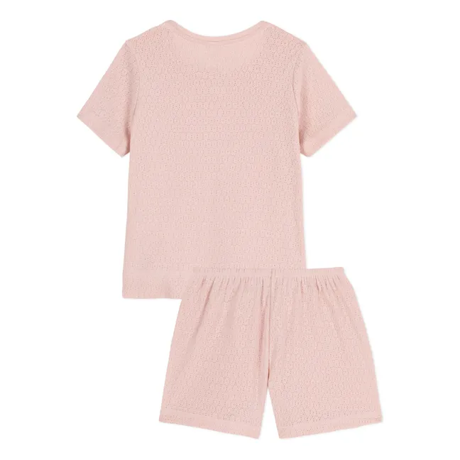 Pyjama Short Manille Ajouré | Pink