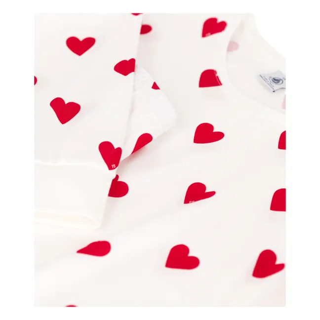 Set pigiama Moxa Hearts - Collezione donna | Bianco