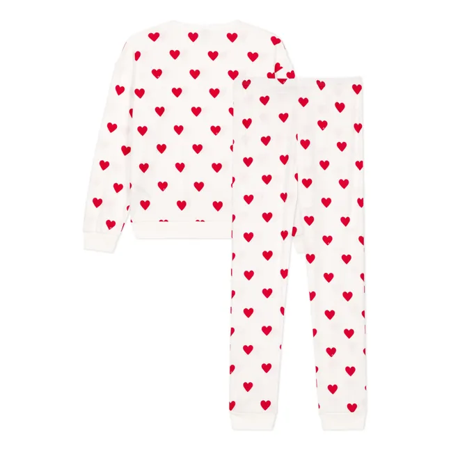 Set pigiama Moxa Hearts - Collezione donna | Bianco