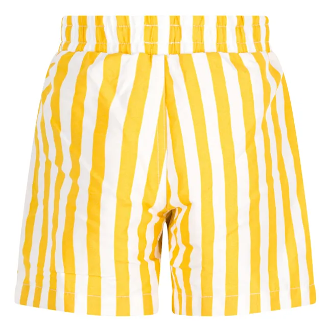Monty Striped Swim Shorts | Yellow