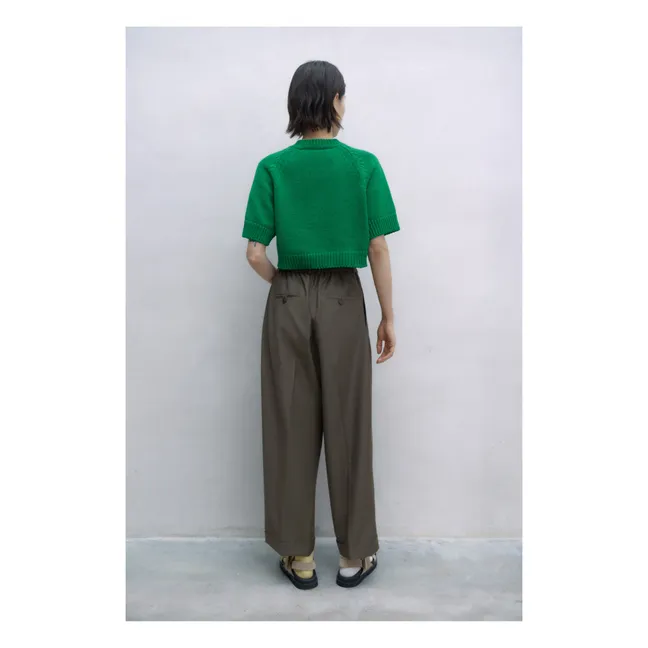 Pantalon Tailoring Masculine Mohair | Taupe