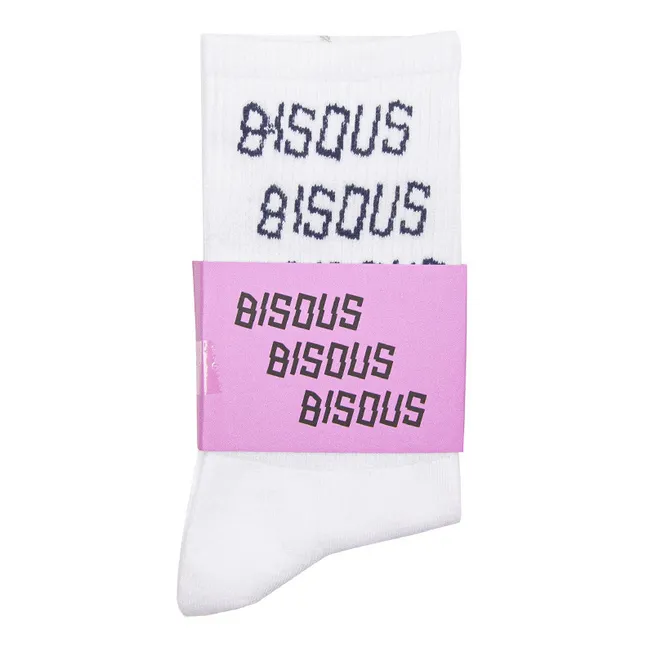 Calcetines de beso | Blanco