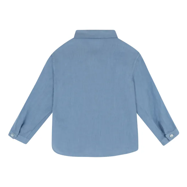 Camisa de manga larga | Azul Gris