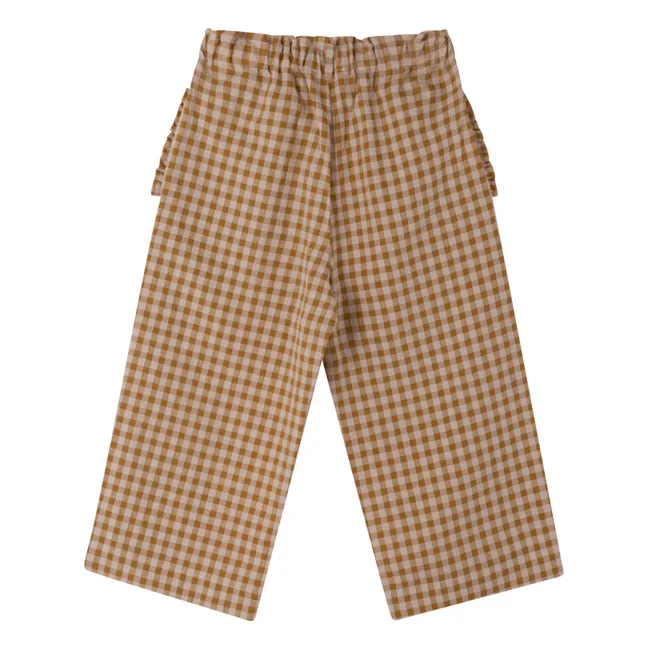 Pantalon de Pyjama Vichy | Camel