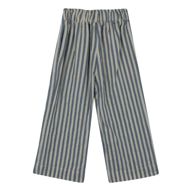 Summer Striped Pants | Indigo blue