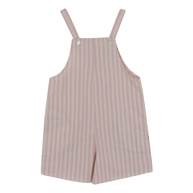 Asia Striped Dungarees | Pink