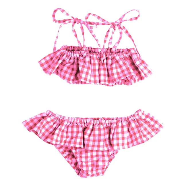 2 Piece Vichy Swimsuit | Pink