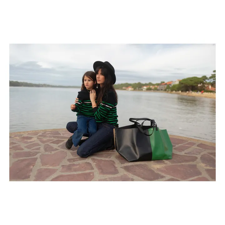 Pull Laine Mérinos Marinère x Smallable | Bleu marine- Image produit n°2