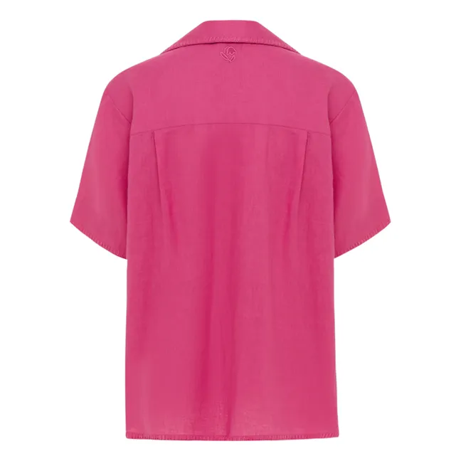Chemise Darcy Broderies Lin | Rose fuschia
