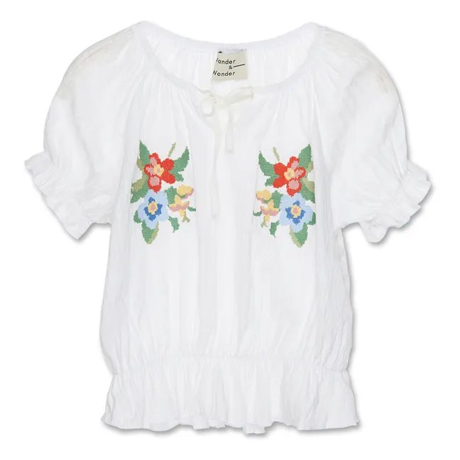 Blouse Broderie | Blanc