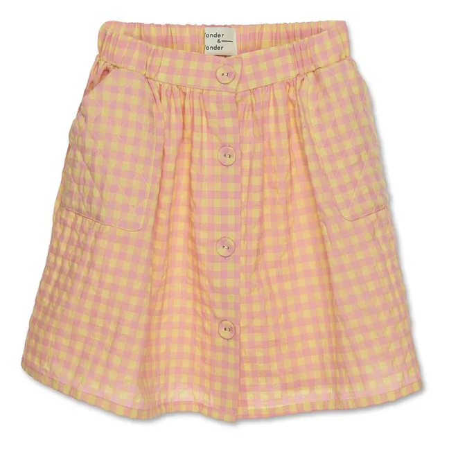 Gingham skirt | Apricot