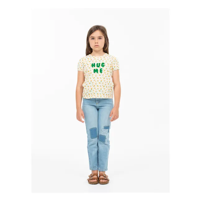 Hug Me T-Shirt Bio-Baumwolle | Cremefarben