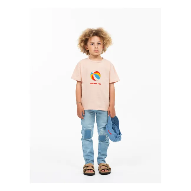Summer Fun Organic Cotton T-Shirt | Peach