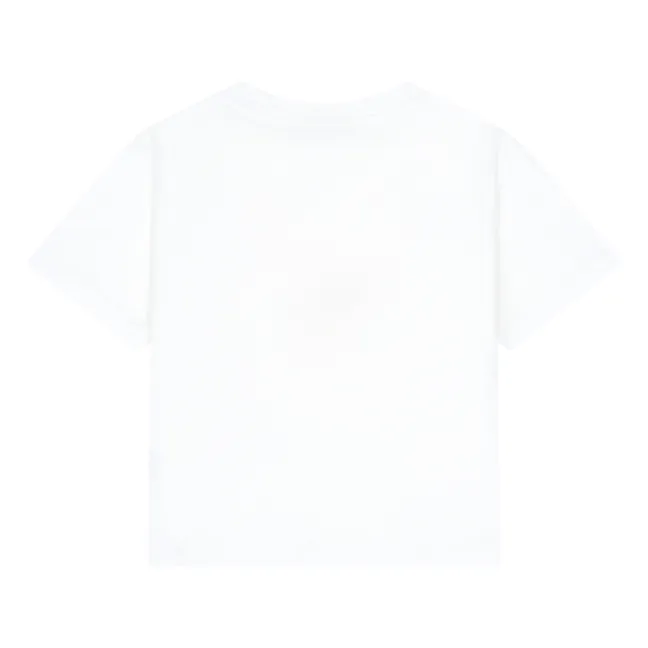 T-Shirt mit kurzen Ärmeln aus Bio-Baumwolle | Weiß