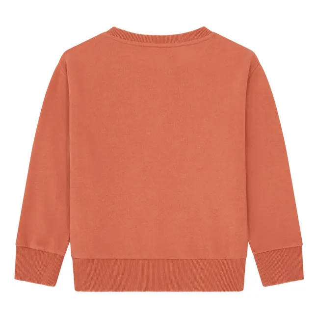 Organic cotton sweatshirt  | Clay