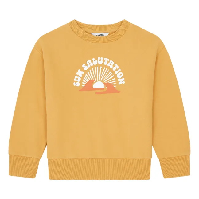 Sweat  Coton Bio  | Jaune tournesol