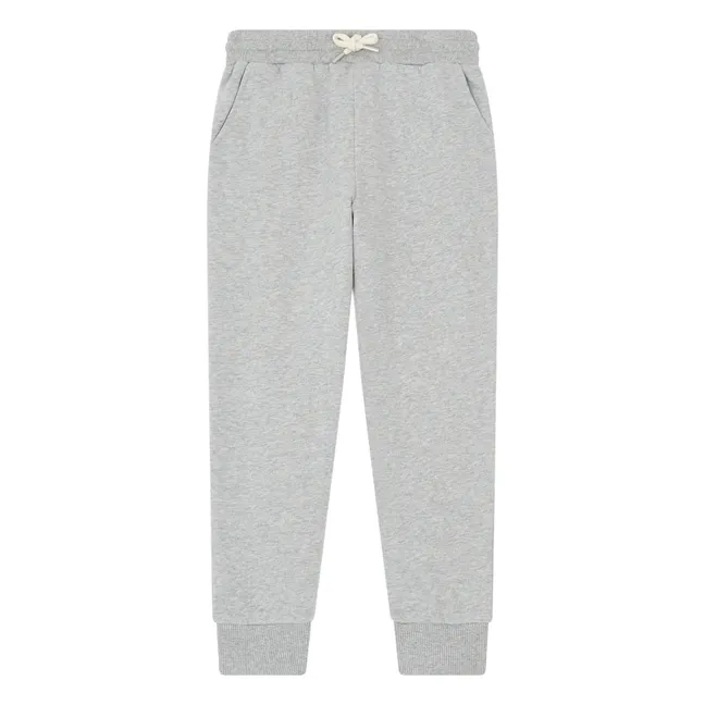 Organic cotton slim-fit jogging suit | Grey