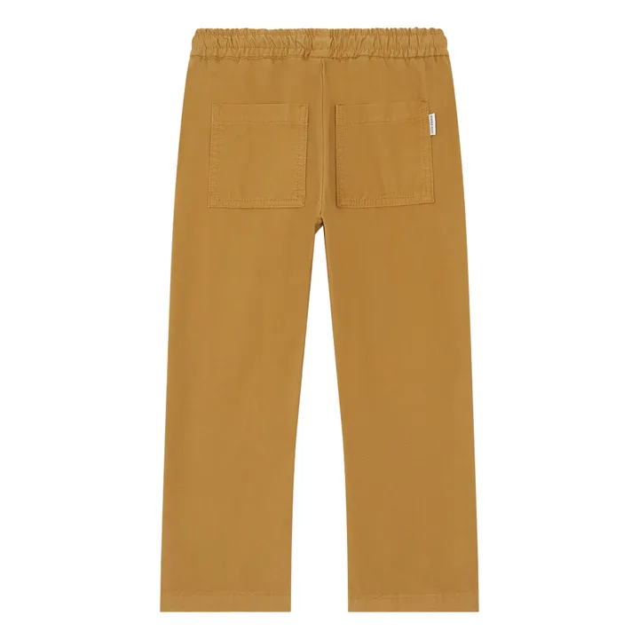 Pantalon Coton Bio Taille Elastiquée | Marron glacé- Image produit n°2