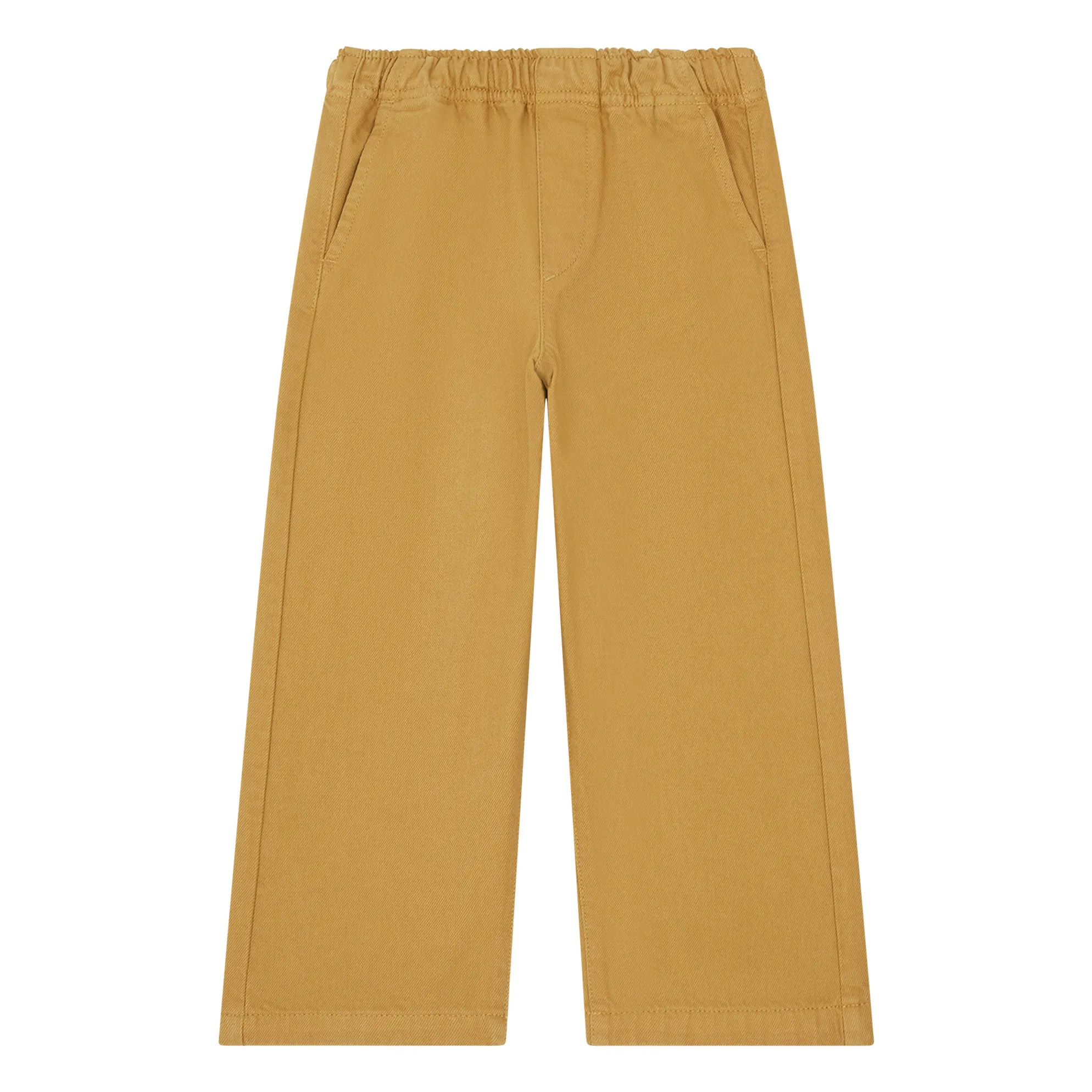Pantalon Coton Bio Taille Elastiquée | Beige- Image produit n°0
