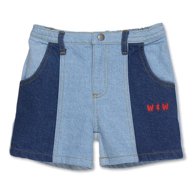 Pantalones cortos vaqueros de algodón ecológico | Azul