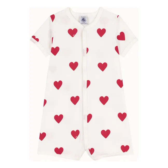 Pyjama Mildor Herzen | Weiß