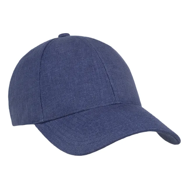 Mütze Leinen | Blau