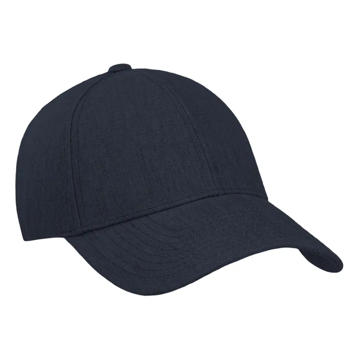 Casquette Lin | Bleu marine- Image produit n°1