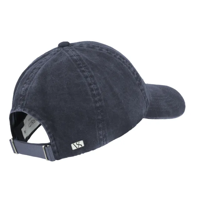 Washed Cotton Cap | Navy blue