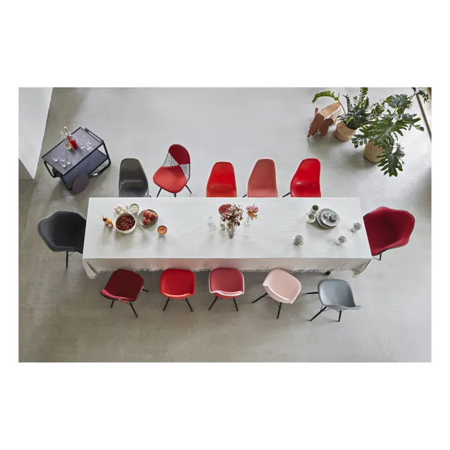 Sedia in plastica DSW - base in acero - Charles &amp; Ray Eames | Rosa tenue