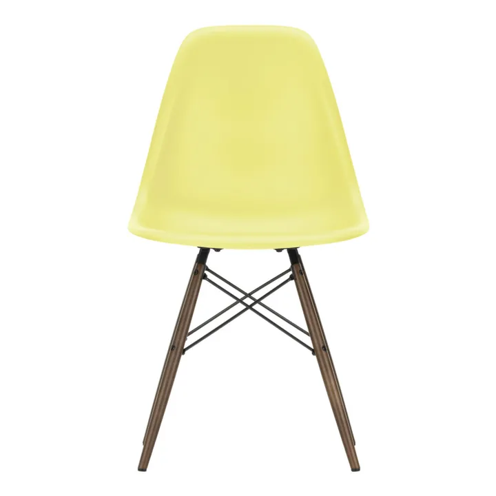 Silla de plástico DSW - base de arce - Charles &amp; Ray Eames | Amarillo Limón- Imagen del producto n°0