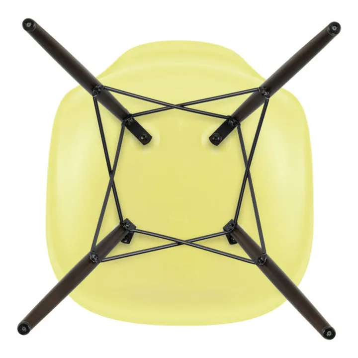 Silla de plástico DSW - base de arce - Charles &amp; Ray Eames | Amarillo Limón- Imagen del producto n°3