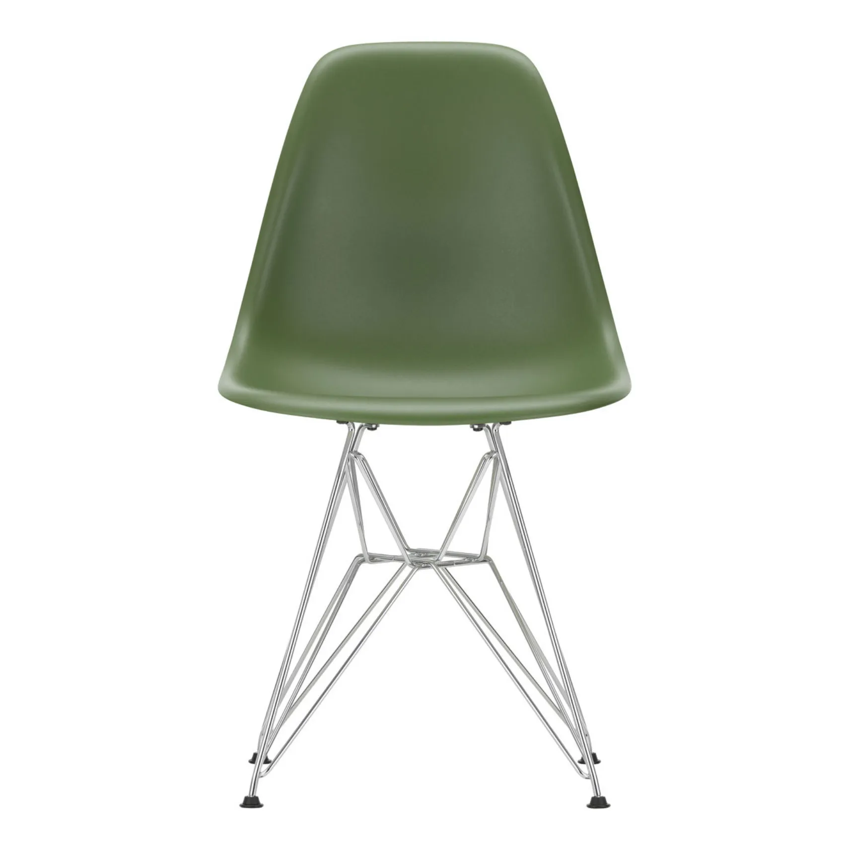Vitra Forêt Dsr Plastic Chair - Chrome Frame - Charles & Ray Eames