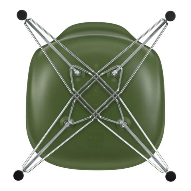 Chaise DSR Plastic - piètement Chromé - Charles & Ray Eames | Forêt