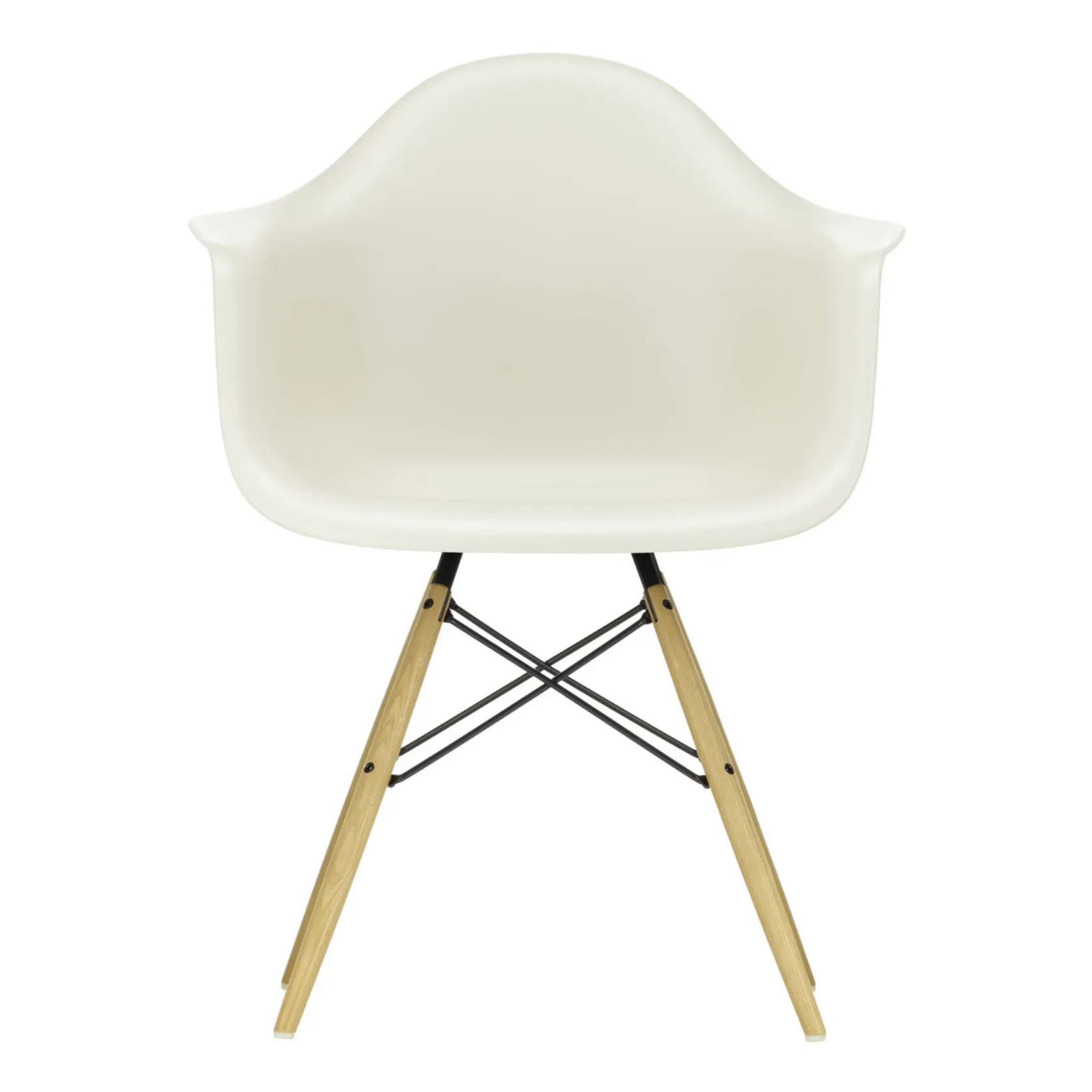 Vitra Gris Galet Daw Chair - Maple Base - Charles & Ray Eames