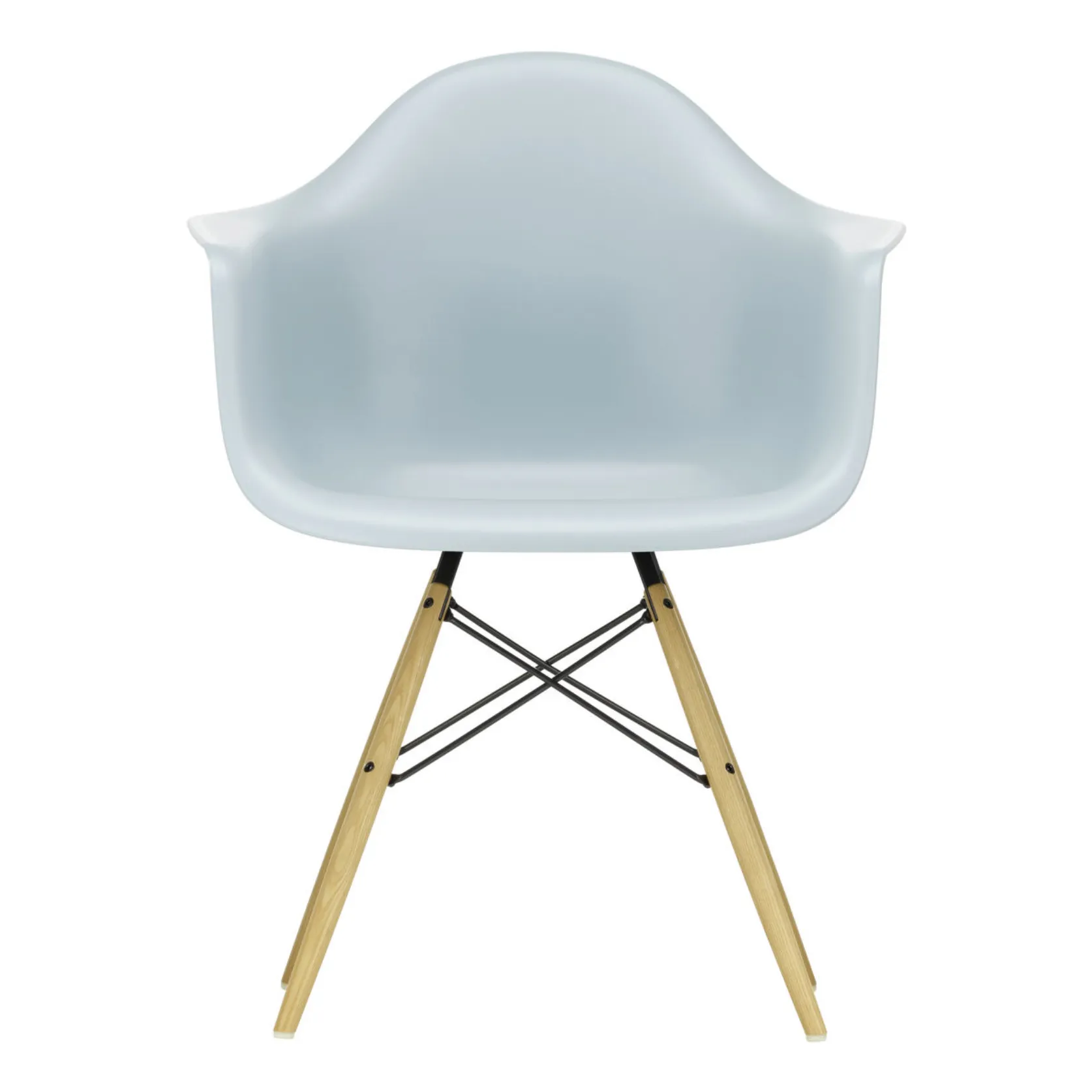Vitra Bluish Grey Daw Chair - Maple Base - Charles & Ray Eames